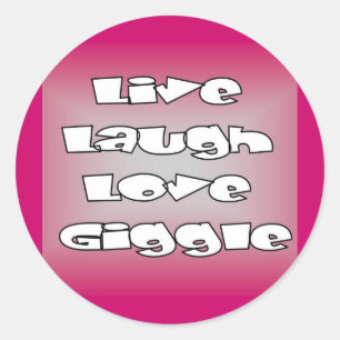 Lachen om te lachen: grote stempels en kaarten ronde sticker
