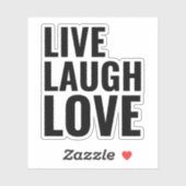 Lachen om te lachen: inspirerend motivatie positie sticker (Vel)