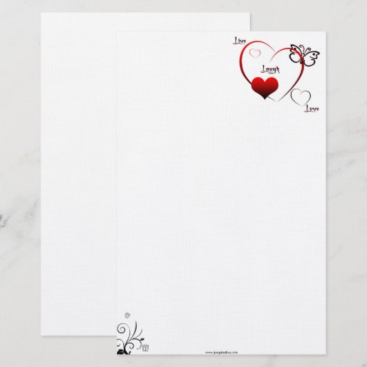 Lachen om te lachen is Briefpapier (Voorkant / Achterkant)