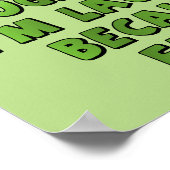 Lachen omdat ik een boer ben van grappig Poster (Hoek)