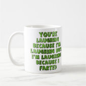 Lachen omdat ik Funny Mug heb gekweekt Koffiemok (Links)
