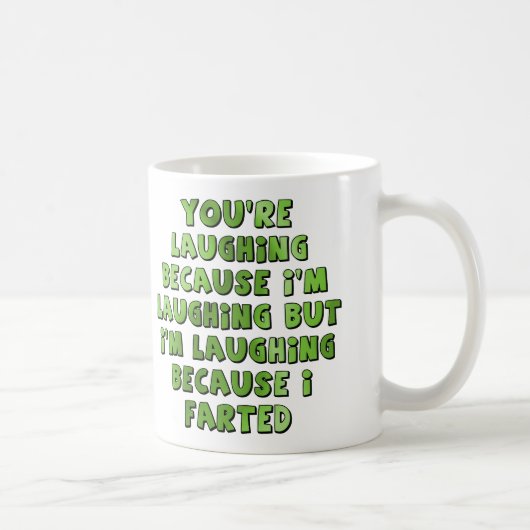 Lachen omdat ik Funny Mug heb gekweekt Koffiemok (Rechts)