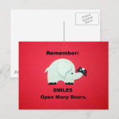 Lachen opent vele deuren! briefkaart (Voorkant / Achterkant)