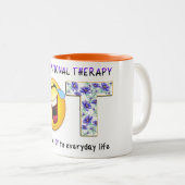 Lachen OT Tweekleurige Koffiemok (Voorkant rechts)