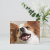 Lachen Papillon Dog Briefkaarten (Staand voorkant)