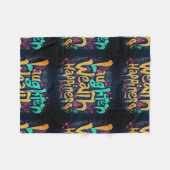 Lachen rijkdom geluk fleece deken (Voorkant (Horizontaal))