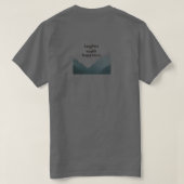 Lachen rijkdom geluk t-shirt (Design achterkant)