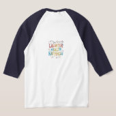 Lachen rijkdom geluk t-shirt (Laag Achter)