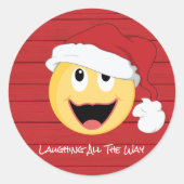 Lachen Santa Imoge Sticker (Voorkant)