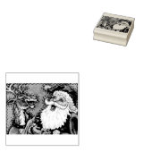 LACHEN SANTA & RENDIER, KERST RUBBER STEMPEL (Gestempeld)
