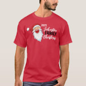 lachen sinterklaas bijpassende familie kerst t-shirt (Voorkant)