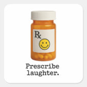 Lachen Sticker voorschrijven (Voorkant)