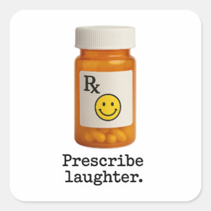Lachen Sticker voorschrijven