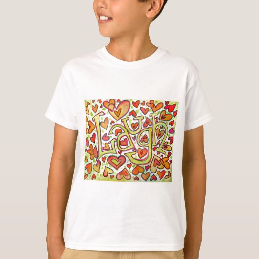 lachen t-shirt (Voorkant)