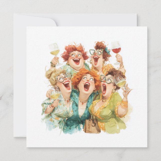 Lachen tijdens de nacht van de dames (Voorkant)