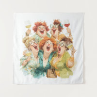 Lachen tijdens de nacht van de dames