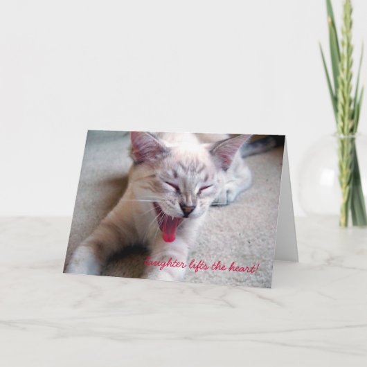 Lachen tilt het hart op! kaart (Voorkant)