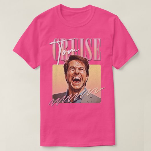 Lachen Tom Cruise Fan Art Meme Design T-shirt (Design voorkant)
