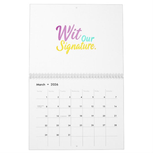 Lachen tot het einde kalender (Mar 2026)