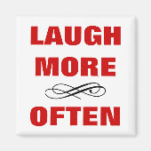 LACHEN VAKER Grappig Quote No.2 - Geen Rand Magneet (Voorkant)
