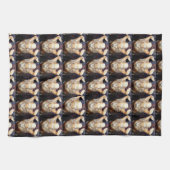 lachen van boeddha - patroonhanddoek theedoek (Horizontaal)