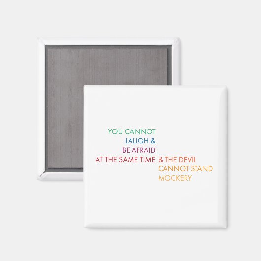 Lachen verjaagt Feat Magnet (Voorkant / Achterkant)