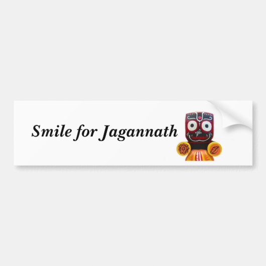 Lachen voor de Jagannath-bumper sticker (Voorkant)
