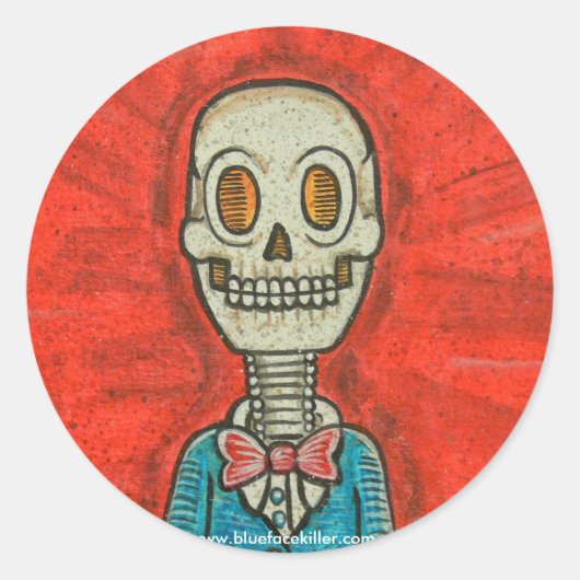 Lachen, vriend ronde sticker (Voorkant)