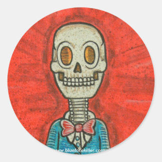 Lachen, vriend ronde sticker