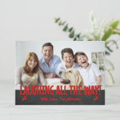 Lachend Al Kerstkaart van de Douane van de Manier (Staand voorkant)