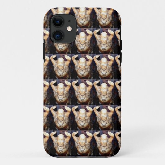 lachend buddha patroon case (Achterkant)