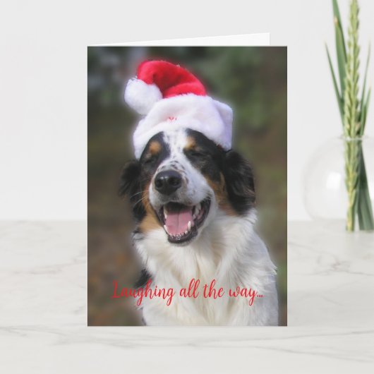 "Lachend de hele weg..." Kaart (Voorkant)