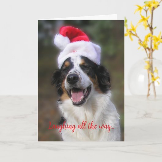 "Lachend de hele weg..." Kaart (Gele Bloem)