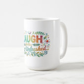 Lachend Geluk Ontzondigd Koffiemok (Voorkant rechts)