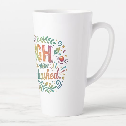 Lachend Geluk Ontzondigd Latte Mok (Rechts)
