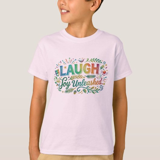 Lachend Geluk Ontzondigd T-shirt (Voorkant)