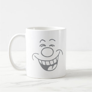 Lachend gezicht emoji koffiemok