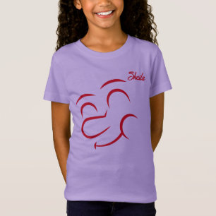 Lachend gezicht Meisje T-shirt