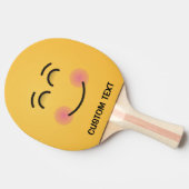 Lachend gezicht met lachende ogen Ping-Pong Paddle Tafeltennisbatje (Zijkant)