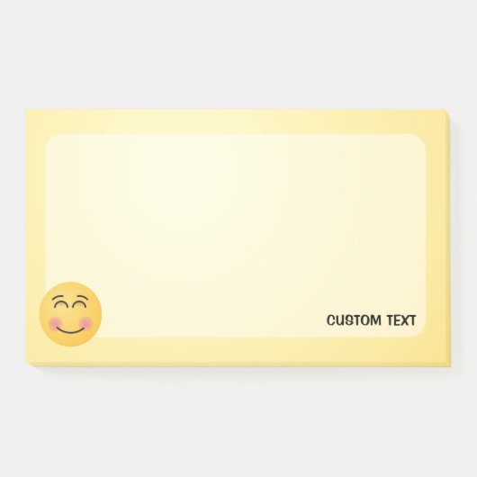 Lachend gezicht met lachende ogen Post-it Notes (Voorkant)