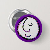 Lachend gezicht ronde button 5,7 cm (Voorkant /achterkant)