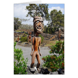 Lachend Hawaiaans Ki'i-beeld