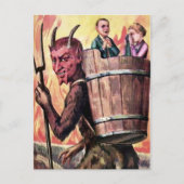 lachend Krampus Briefkaart (Voorkant)