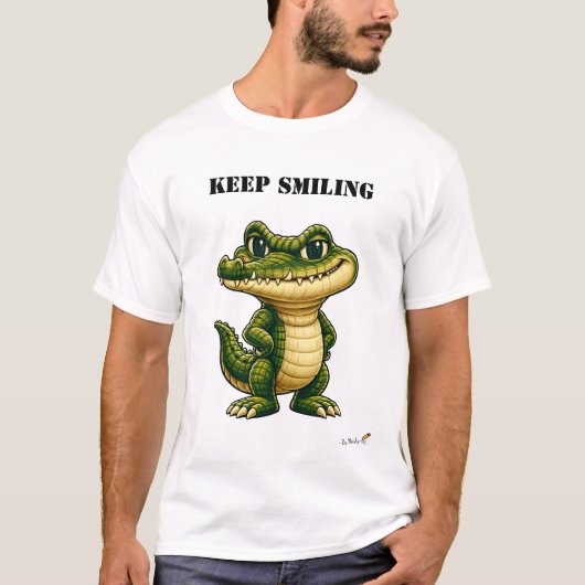 Lachend Leuke Krokodil T-Shirt (Voorkant)