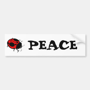 Lachend lieveheersbeestje - bumpersticker
