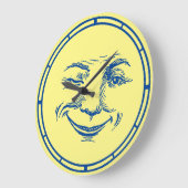  lachend maangezicht grote klok (Hoek)