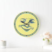  lachend maangezicht grote klok (Huis)