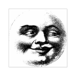 lachend maangezicht rubberstempel