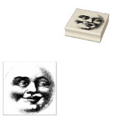 lachend maangezicht rubberstempel (Gestempeld)