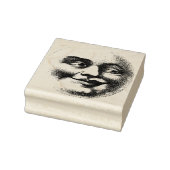 lachend maangezicht rubberstempel (Stempel)